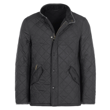 Barbour Men's Powell Quilted Jacket - Black färg Black Barbour