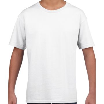 Softstyle Youth T-Shirt-White färg White Gildan