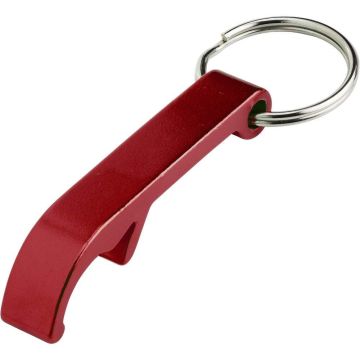 Kapsylöppnare - Nyckelring - Röd färg Röd 