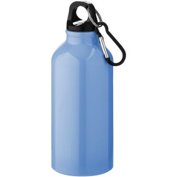 Vattenflaska - Karbinhake - 400 ml - Ljusblå färg Ljusblå 