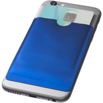Kortficka - Mobil - Aluminium - Blå färg Blå Bullet
