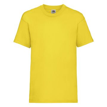 Kids Valueweight T-Yellow färg Yellow Fruit of the Loom