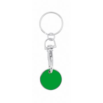 Nyckelring - Kundvagnsmynt - Grön färg Grön 