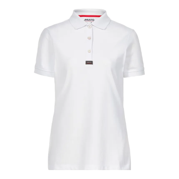 Musto Women's Ess Pique Polo - White färg White Musto
