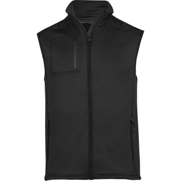 Tee Jays stretch fleece bodywarmer Unisex-Black färg Black Tee Jays