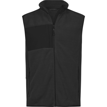 Tee Jays mountain fleece bodywarmer Unisex-Black-L färg Black Tee Jays