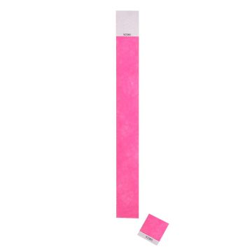 Festivalarmband - Tyvek - Biljett - Rosa färg Rosa 