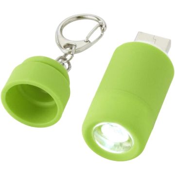 Laddningsbar USB-lampa med nyckelring - Avior - Grön färg Grön Bullet