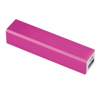 Powerbank i aluminium - Volt - 2200 mAh - Rosa färg Rosa Bullet