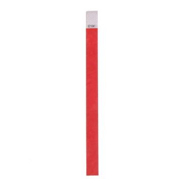 Festivalarmband - Tyvek - Röd, 19mm färg Röd 