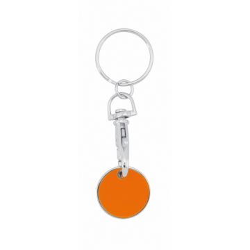 Nyckelring - Kundvagnsmynt - Orange färg Orange 