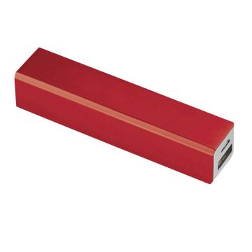 Powerbank i aluminium - Volt - 2200 mAh - Röd färg Röd Bullet
