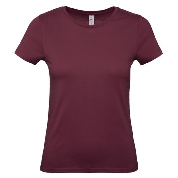 #E150 /women T-Shirt-Burgundy färg Burgundy B&C