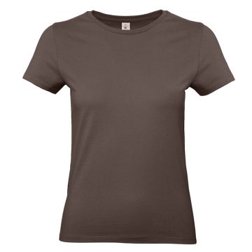 #E190 /women T-shirt-Brown färg Brown B&C