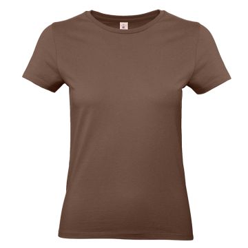 #E190 /women T-shirt-Chocolate färg Chocolate B&C