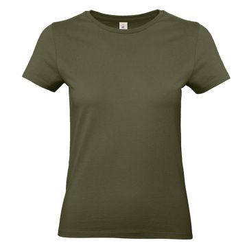 #E190 /women T-shirt-Urban Khaki färg Urban Khaki B&C