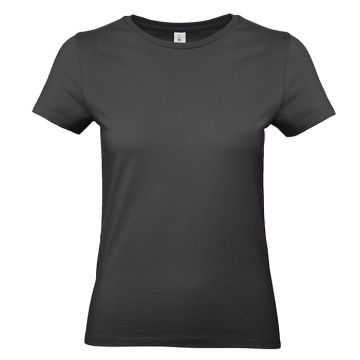 #E190 /women T-shirt-Used Black färg Used Black B&C