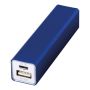 Powerbank i aluminium - Volt - 2200 mAh - Blå färg Blå Bullet