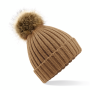 Mössa - Tofs-Beige färg Beige Beechfield